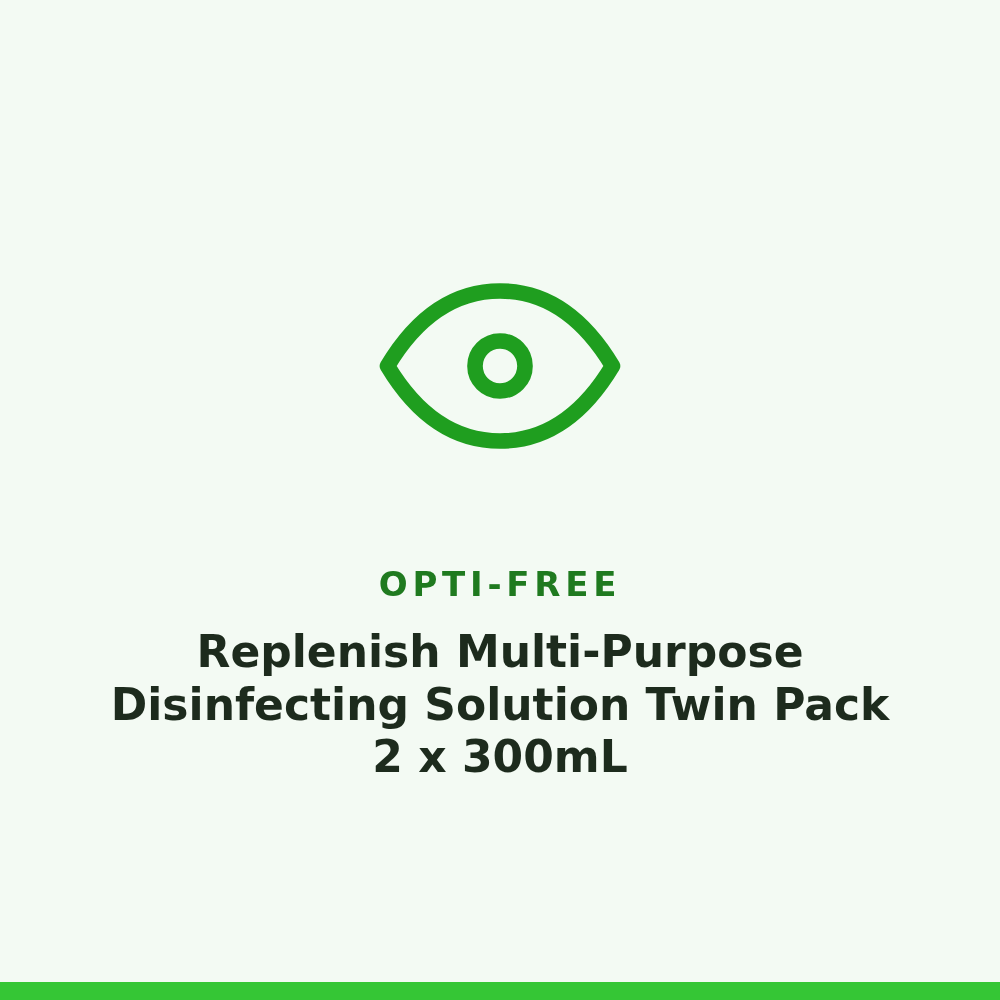 Opti-Free Replenish Multi-Purpose Disinfecting Solution Twin Pack 2 x 300mL