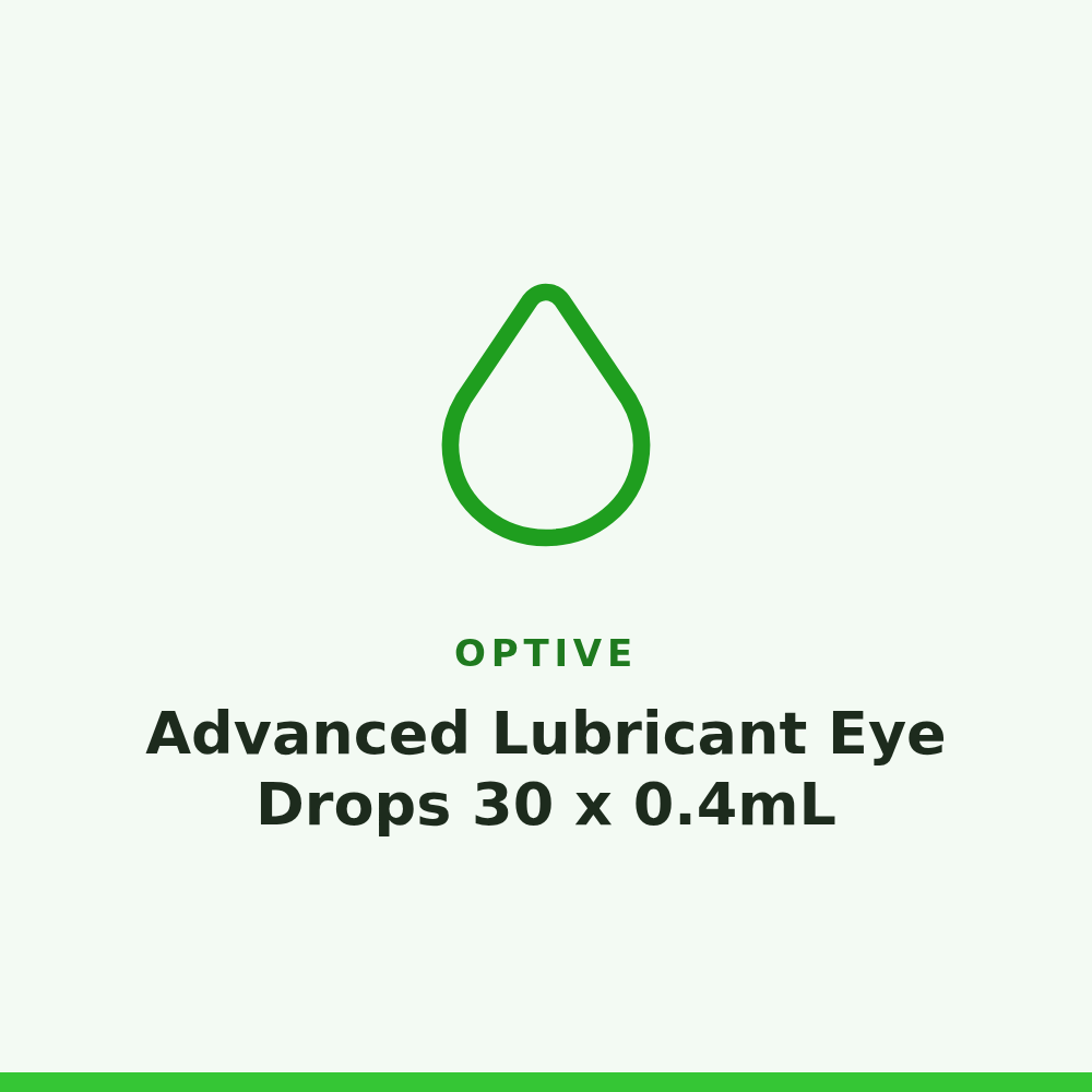 Optive Advanced Lubricant Eye Drops 30 x 0.4mL