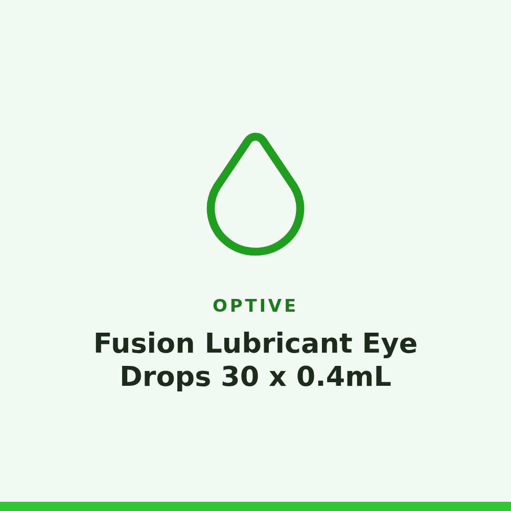 Optive Fusion Lubricant Eye Drops 30 x 0.4mL