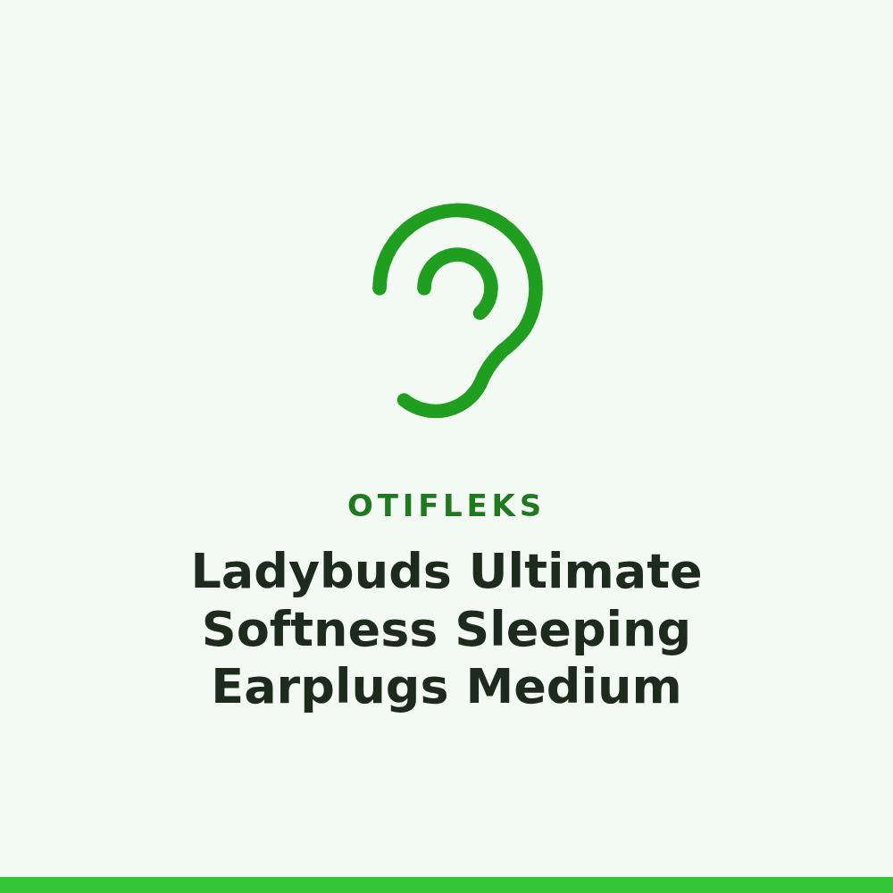 Otifleks Ladybuds Ultimate Softness Sleeping Earplugs Medium 1 Pair