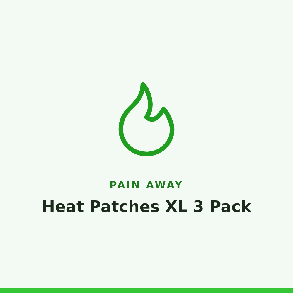 Pain Away Heat Patches XL 3 Pack