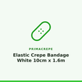 Primacrepe Elastic Crepe Bandage White 10cm x 1.6m
