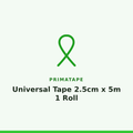 Primatape Universal Tape 2.5cm x 5m 1 Roll