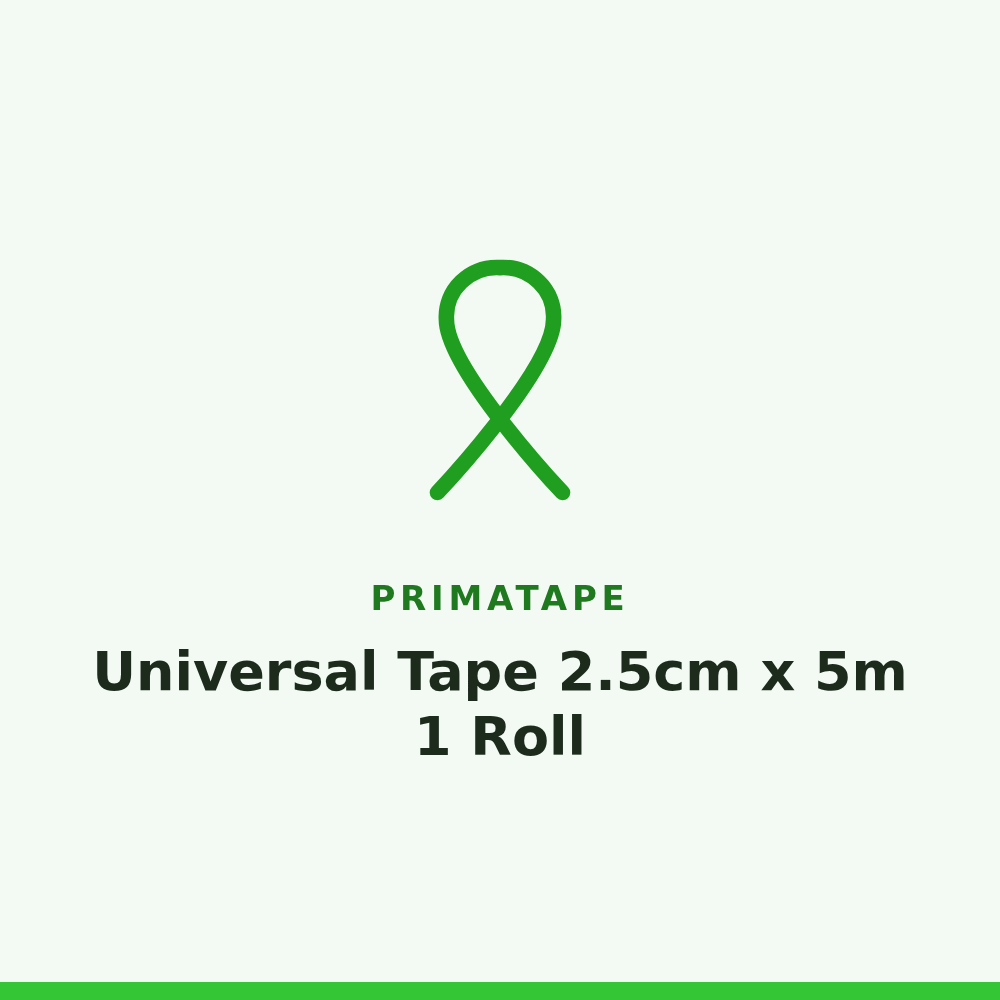 Primatape Universal Tape 2.5cm x 5m 1 Roll