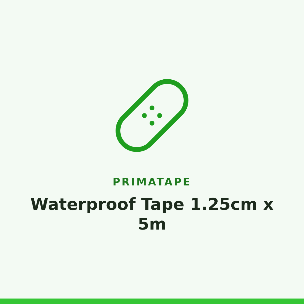 Primatape Waterproof Tape 1.25cm x 5m