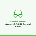 Provence Readers Avant +1.50 BL Crystal Clear 1 Pair