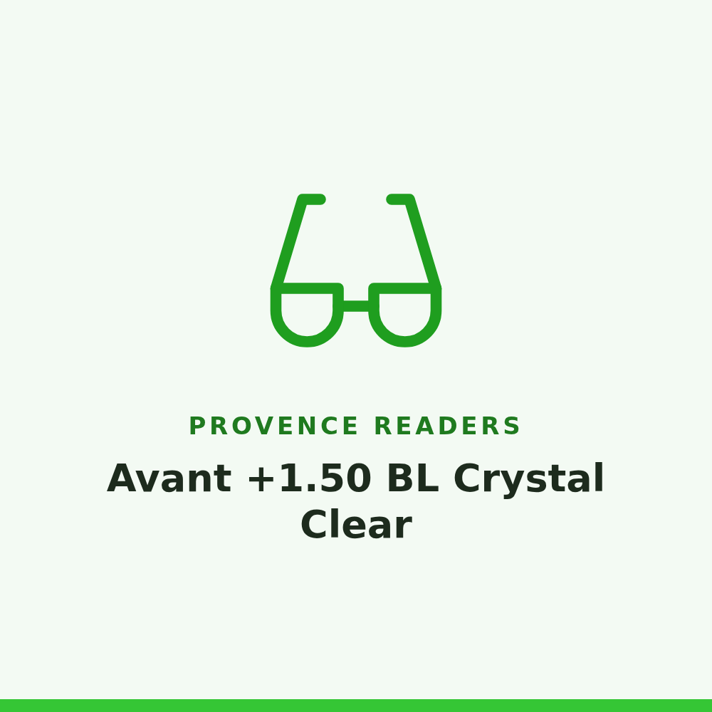 Provence Readers Avant +1.50 BL Crystal Clear 1 Pair