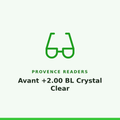 Provence Readers Avant +2.00 BL Crystal Clear 1 Pair