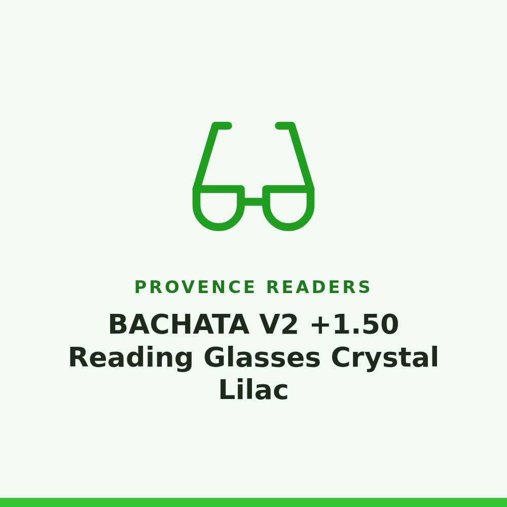 Provence Readers BACHATA V2 +1.50 Reading Glasses Crystal Lilac 1 Pair