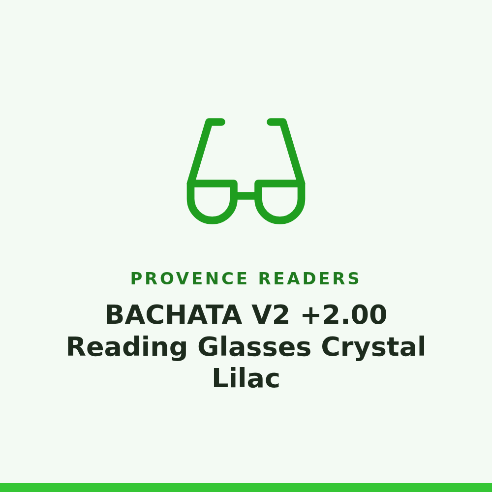 Provence Readers BACHATA V2 +2.00 Reading Glasses Crystal Lilac 1 Pair