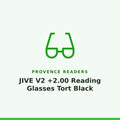 Provence Readers JIVE V2 +2.00 Reading Glasses Tort Black 1 Pair