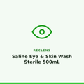 Reclens Saline Eye & Skin Wash Sterile 500mL