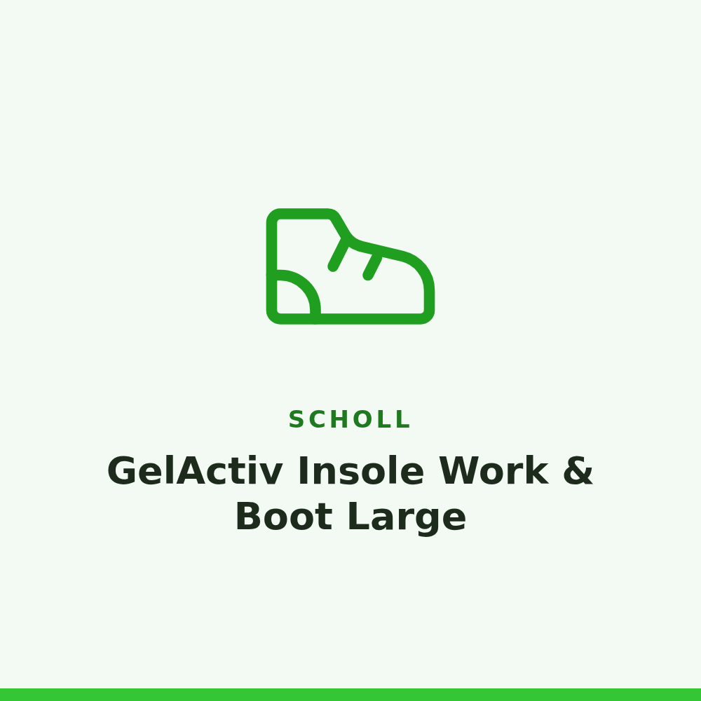 Scholl GelActiv Insole Work & Boot Large 1 Pair