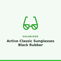 Solarized Active Classic Sunglasses Black Rubber 1 Pair
