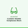 Solarized CLASSIC ROUND Sunglasses Black 1 Pair
