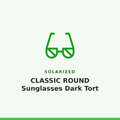 Solarized CLASSIC ROUND Sunglasses Dark Tort 1 Pair