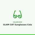 Solarized GLAM CAT Sunglasses Cola 1 Pair