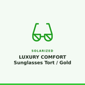 Solarized LUXURY COMFORT Sunglasses Tort / Gold 1 Pair