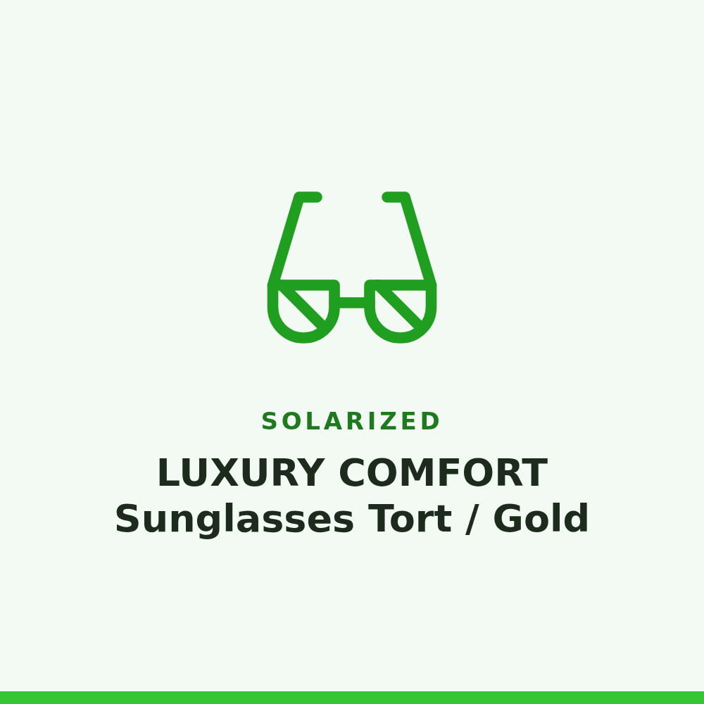 Solarized LUXURY COMFORT Sunglasses Tort / Gold 1 Pair