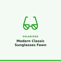 Solarized Modern Classic Sunglasses Fawn 1 Pair