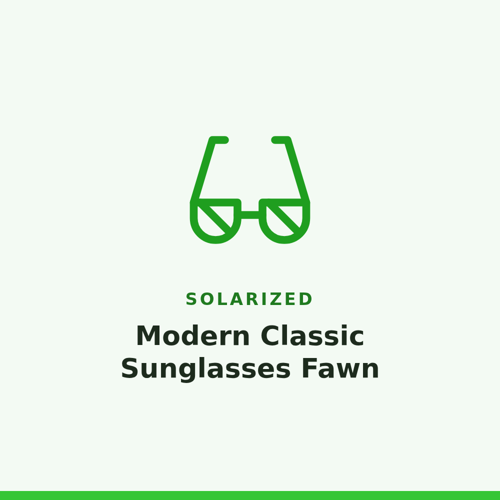 Solarized Modern Classic Sunglasses Fawn 1 Pair
