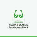 Solarized REWIND CLASSIC Sunglasses Black 1 Pair