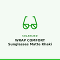 Solarized WRAP COMFORT Sunglasses Matte Khaki 1 Pair