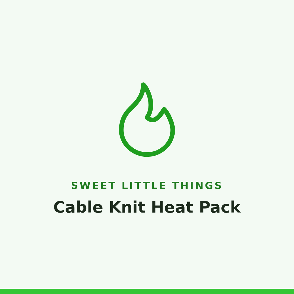 Sweet Little Things Cable Knit Heat Pack