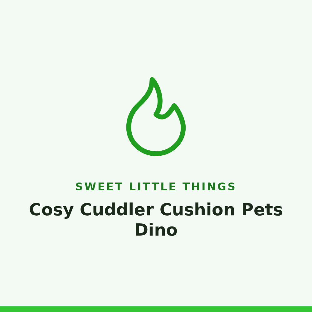 Sweet Little Things Cosy Cuddler Cushion Pets Dino