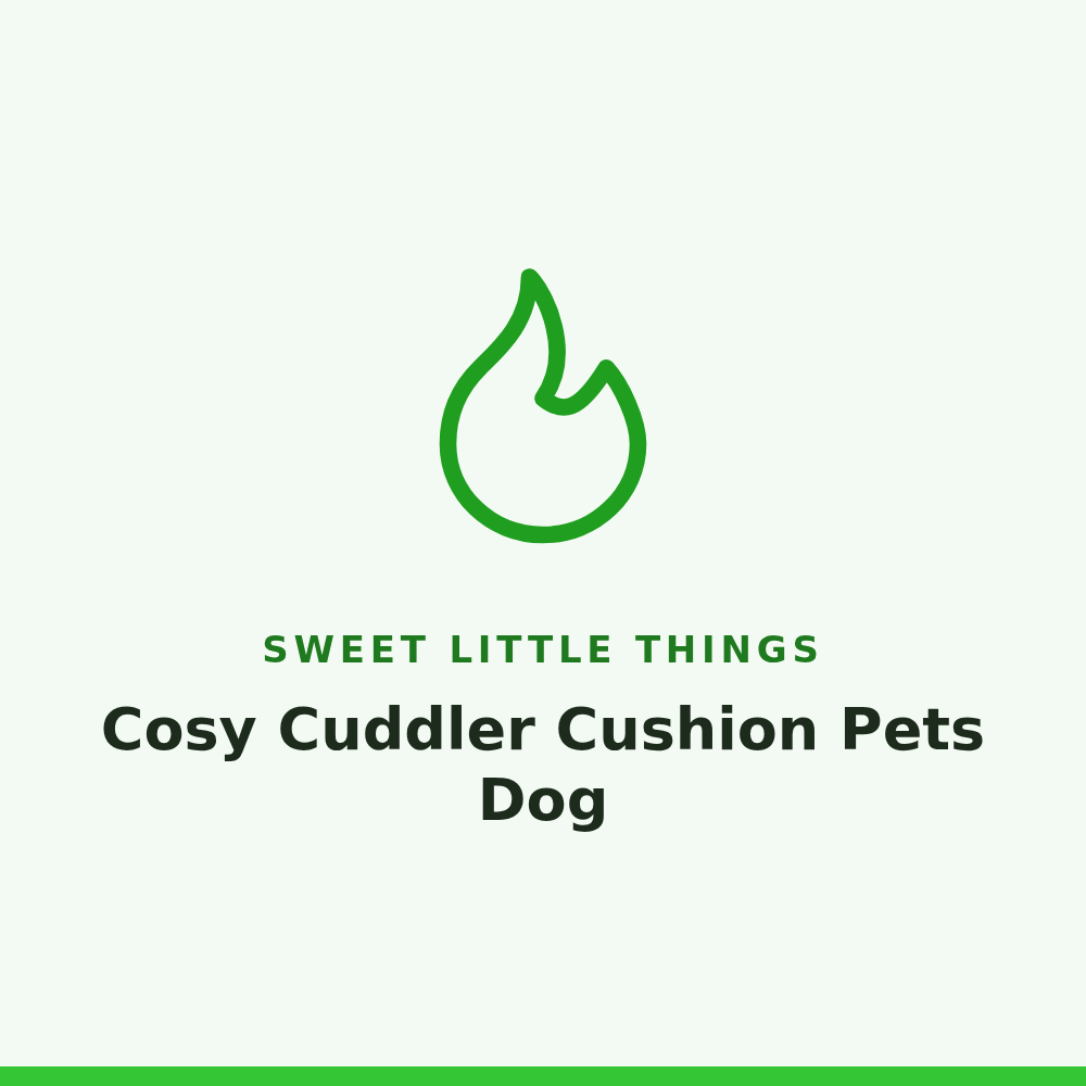 Sweet Little Things Cosy Cuddler Cushion Pets Dog