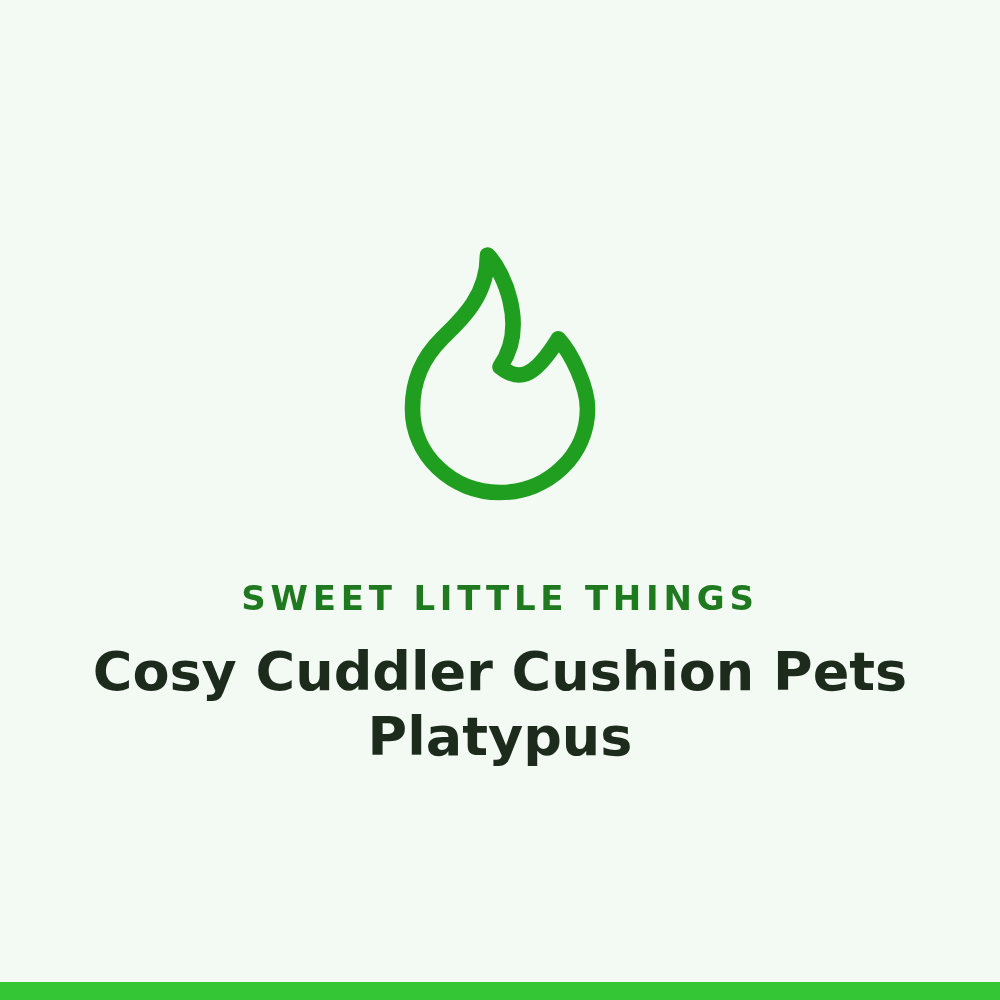 Sweet Little Things Cosy Cuddler Cushion Pets Platypus