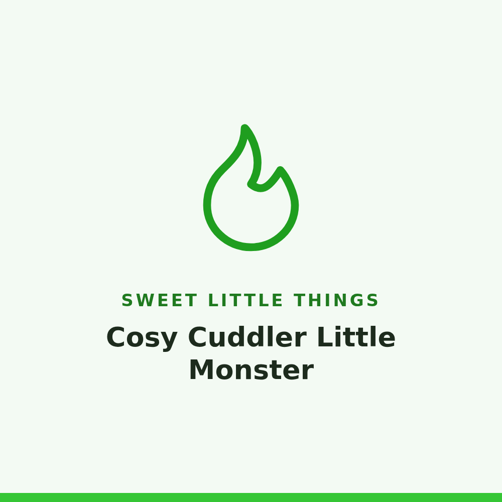 Sweet Little Things Cosy Cuddler Little Monster
