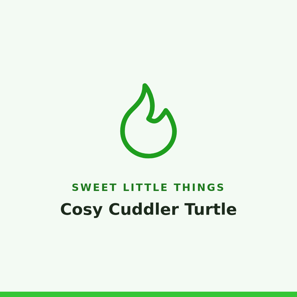 Sweet Little Things Cosy Cuddler Turtle
