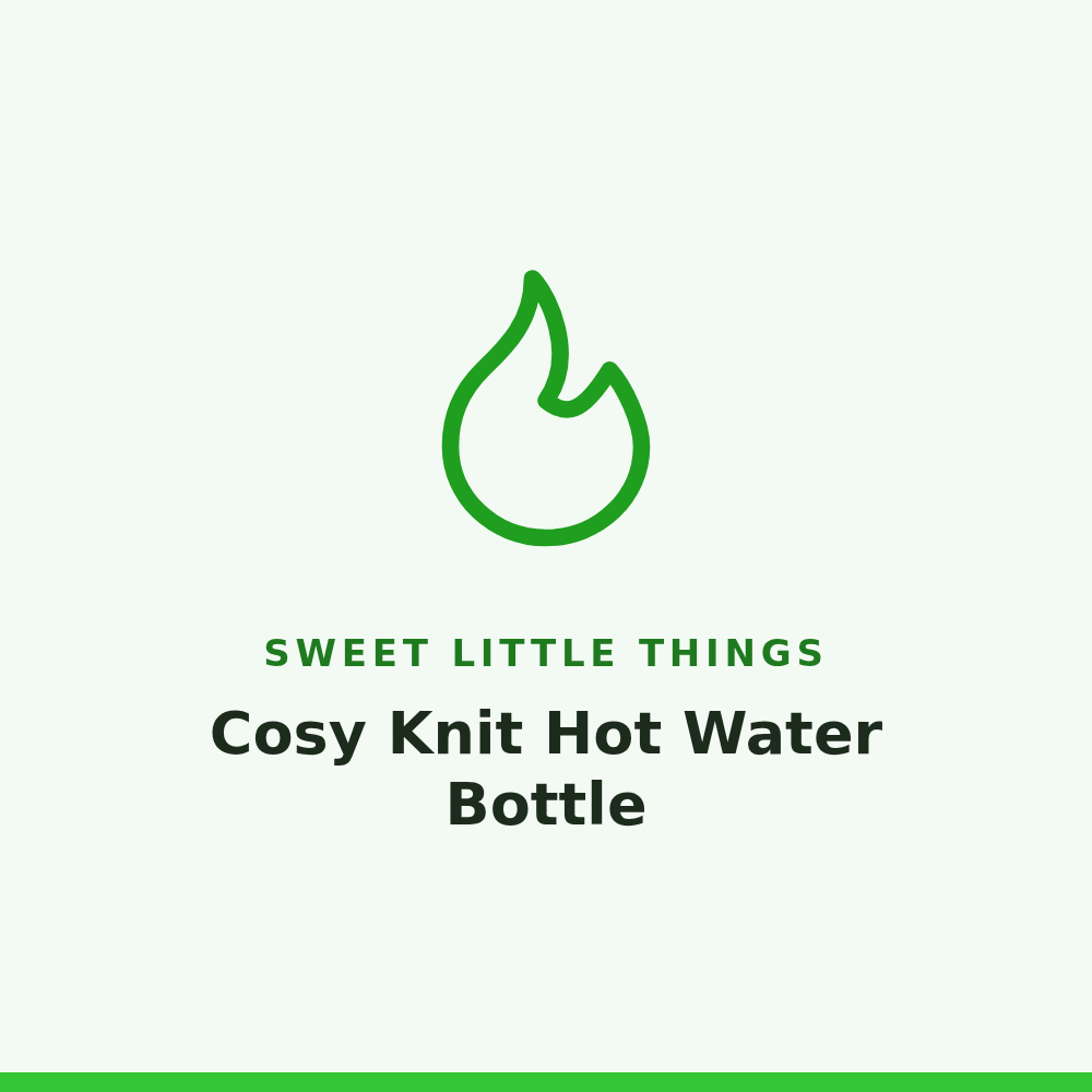 Sweet Little Things Cosy Knit Hot Water Bottle