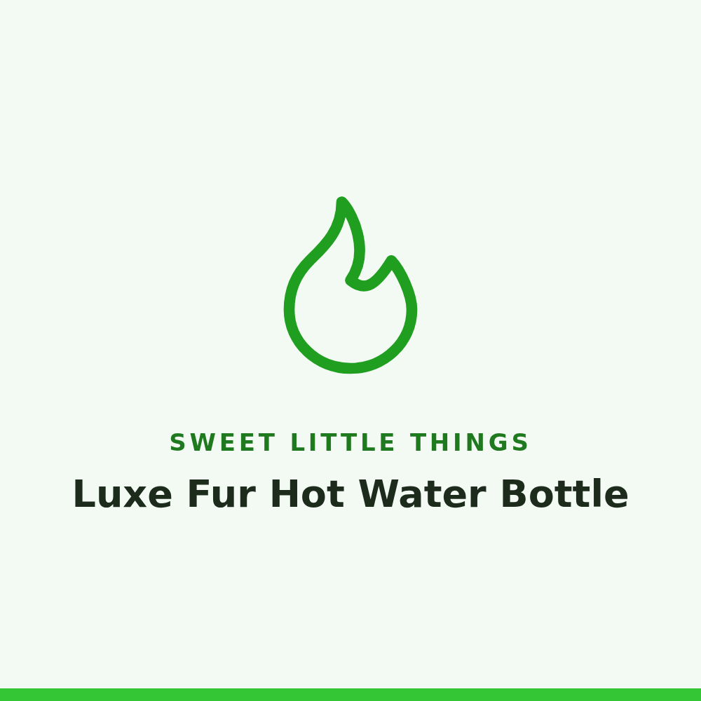 Sweet Little Things Luxe Fur Hot Water Bottle