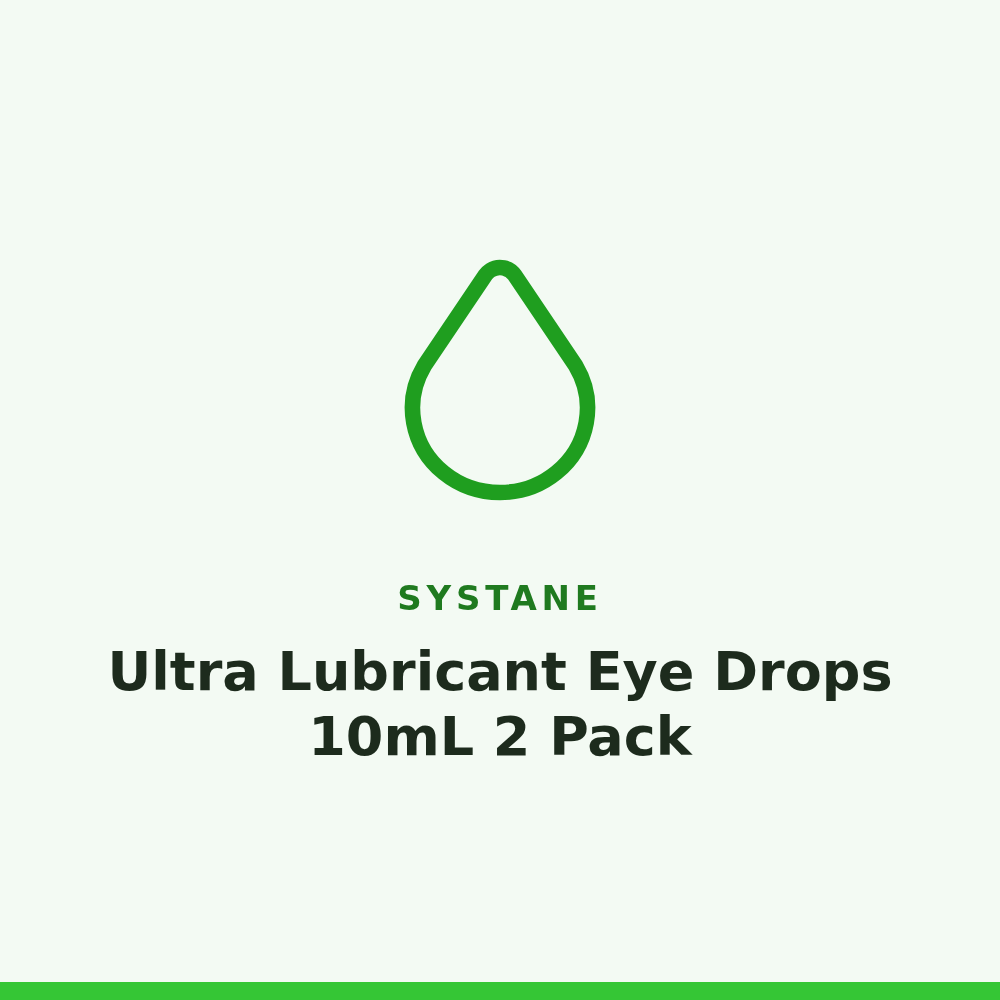 Systane Ultra Lubricant Eye Drops 10mL 2 Pack