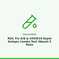 TouchBio RSV, Flu A/B & COVID19 Rapid Antigen Combo Test (Nasal) 5 Tests