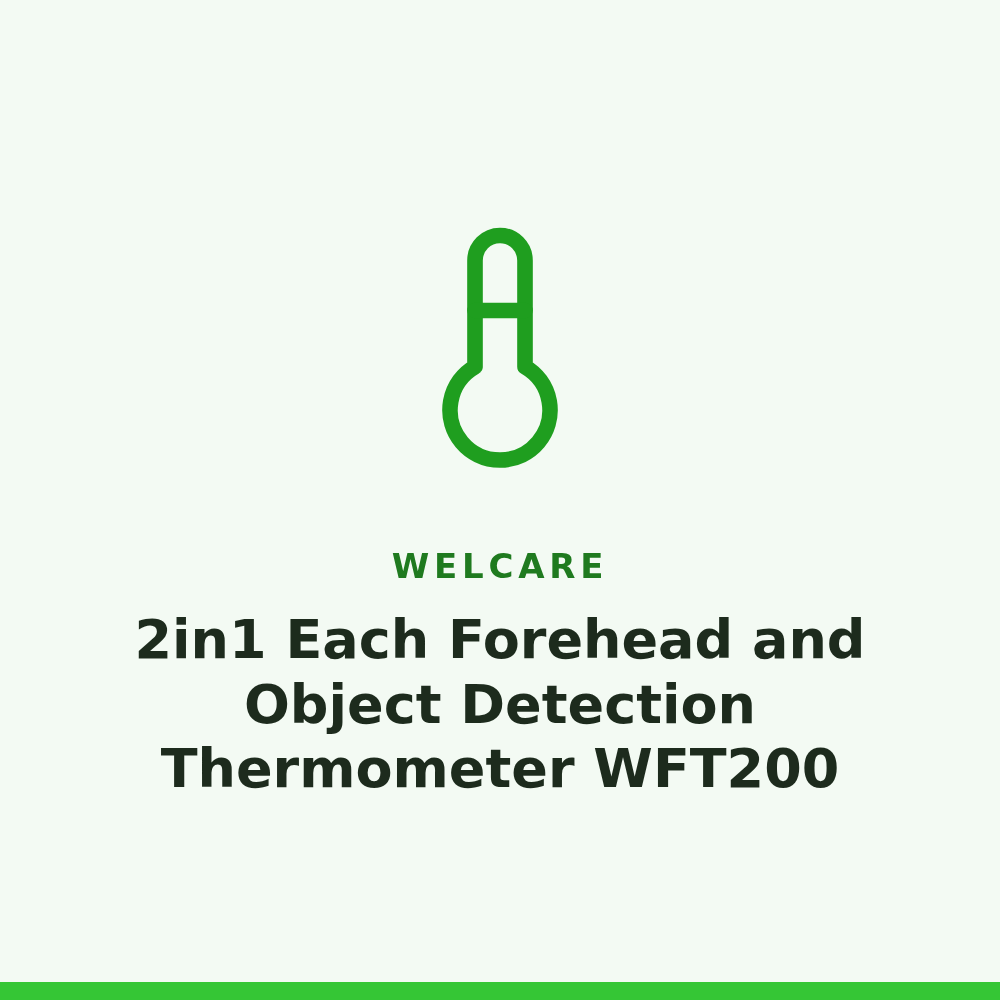 Welcare 2in1 Each Forehead and Object Detection Thermometer WFT200